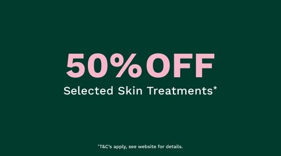50% off Selected Laser Hair Removal Treatments*